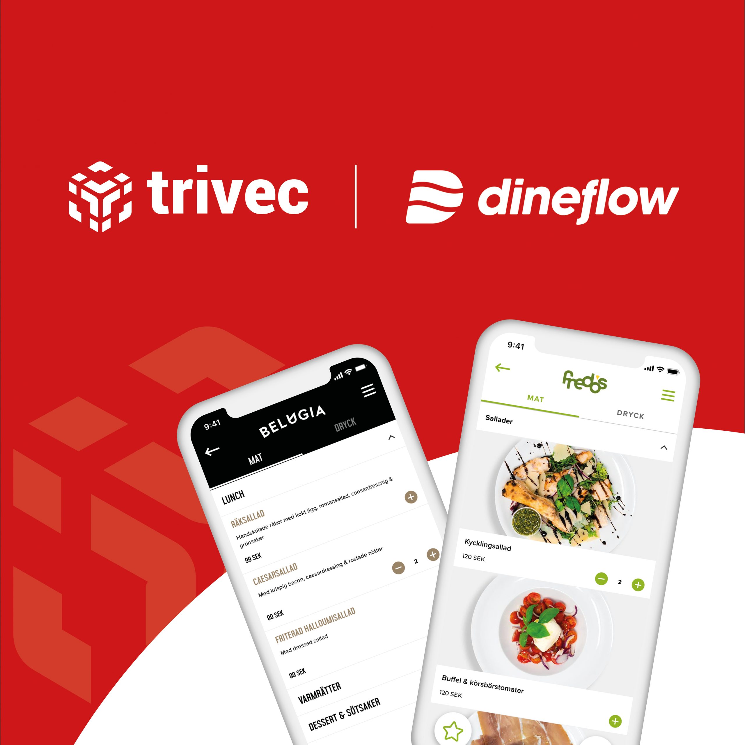 Trivec samarbetar med Dineflow